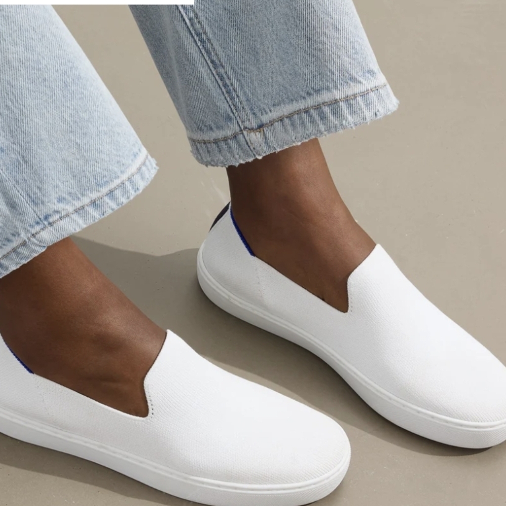 Rothy's White Slip-On Sneakers #1